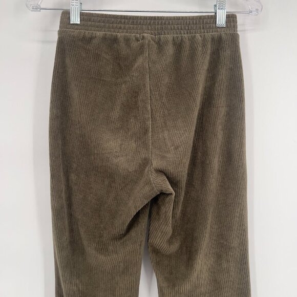 Aerie Olive Green Corduroy Flare Pants XS - Picture 4 of 9